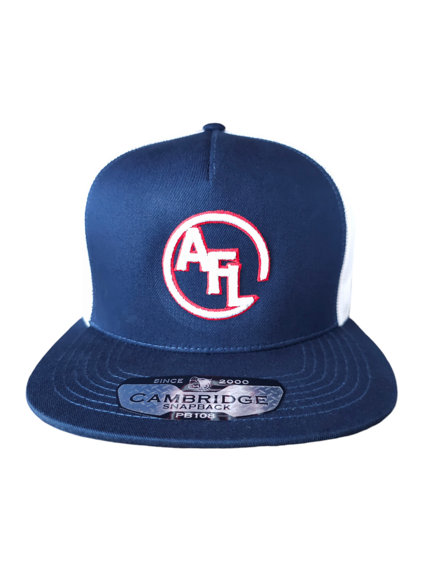 AFL - 3D Embroidery - Navy/ White/ Red