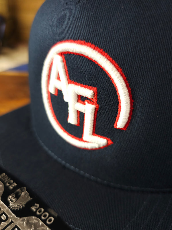 AFL - 3D Embroidery - Navy/ White/ Red